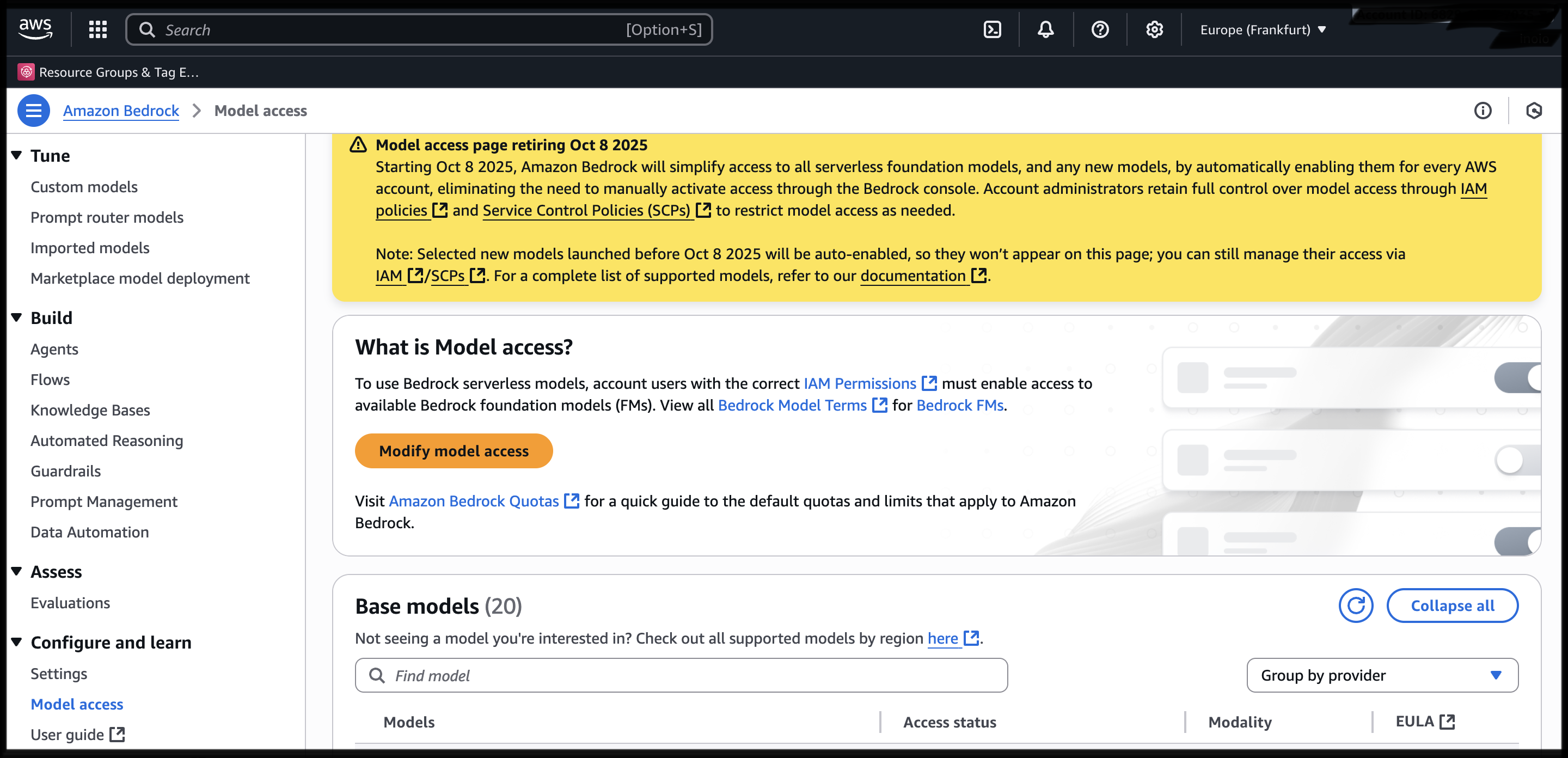 Bedrock Model Access
