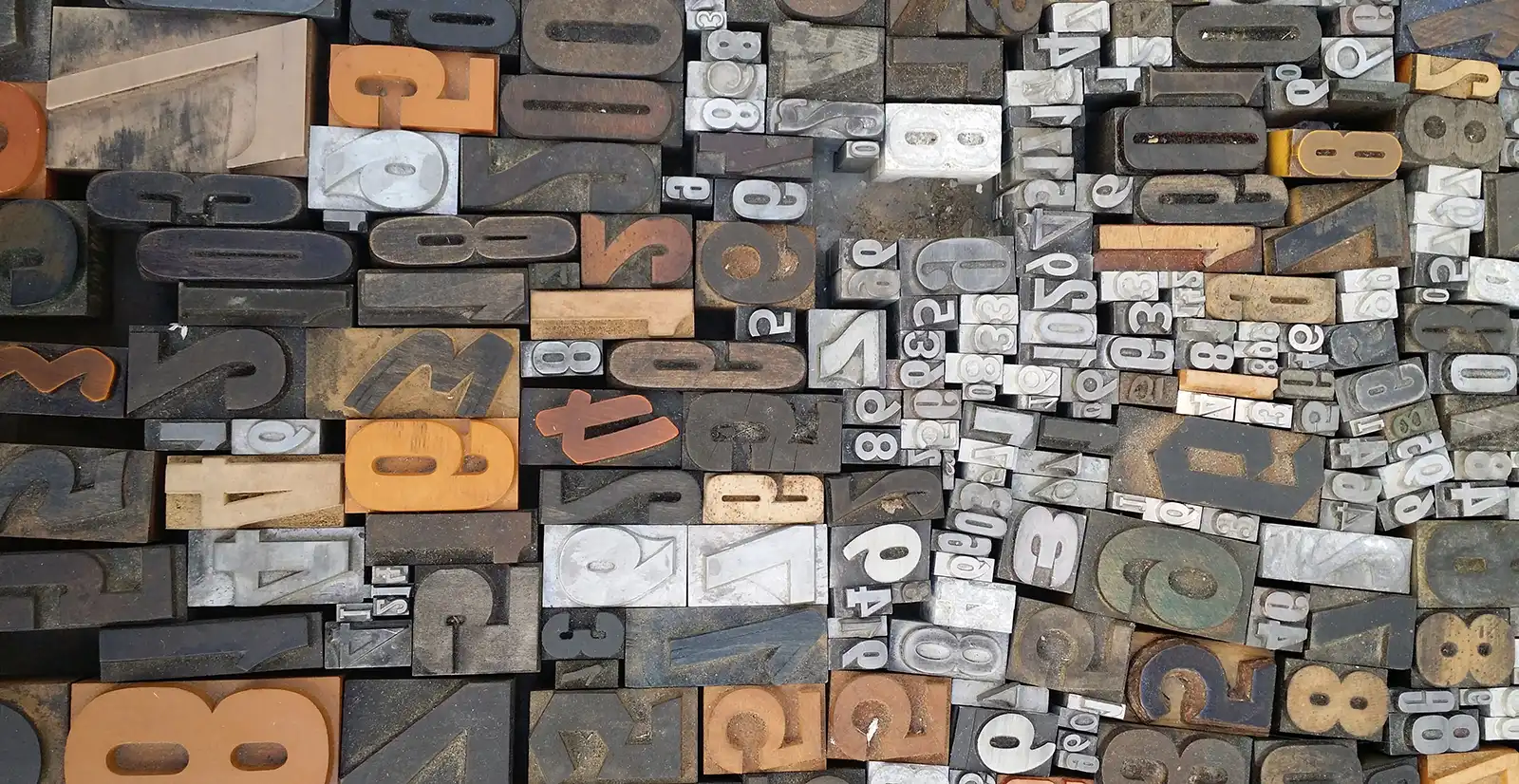 letters from printing press
