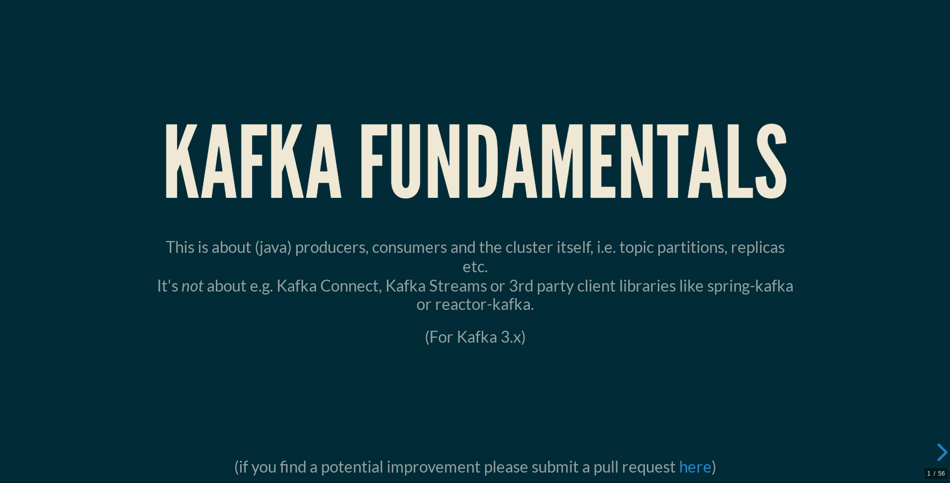 Kafka Fundamentals First Slide